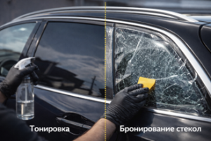 Тонировка и бронирование стекол автомобиля
